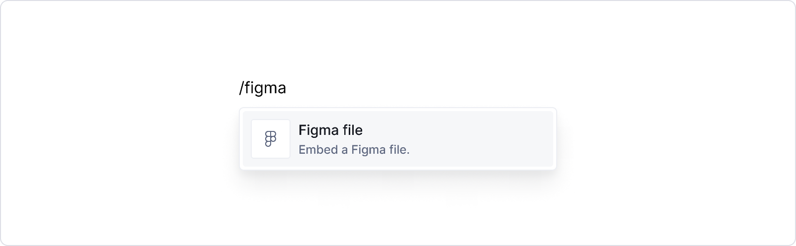 Embed Figma block - menu