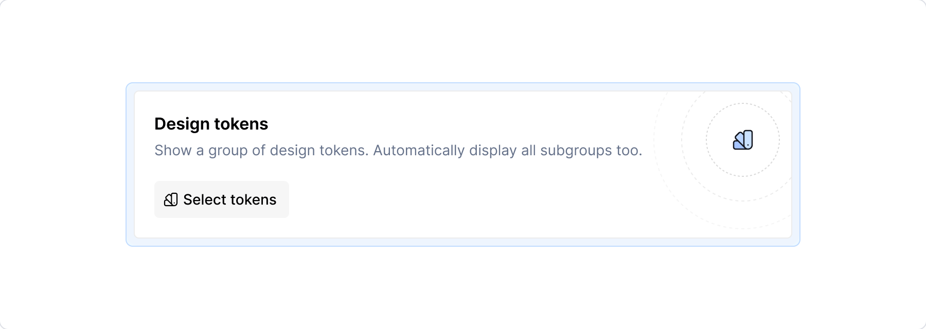 Design tokens - empty