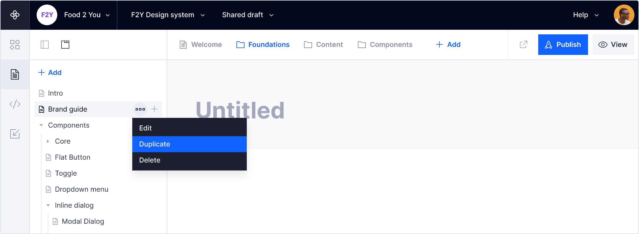 Pages and groups | Site structure | Made with Supernova