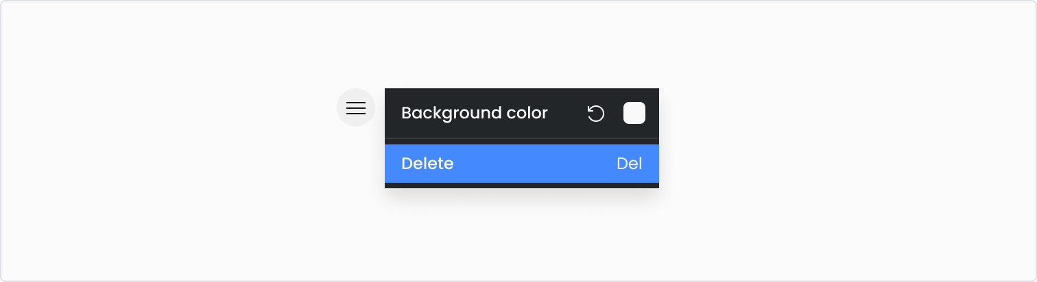 Deleting a frame.