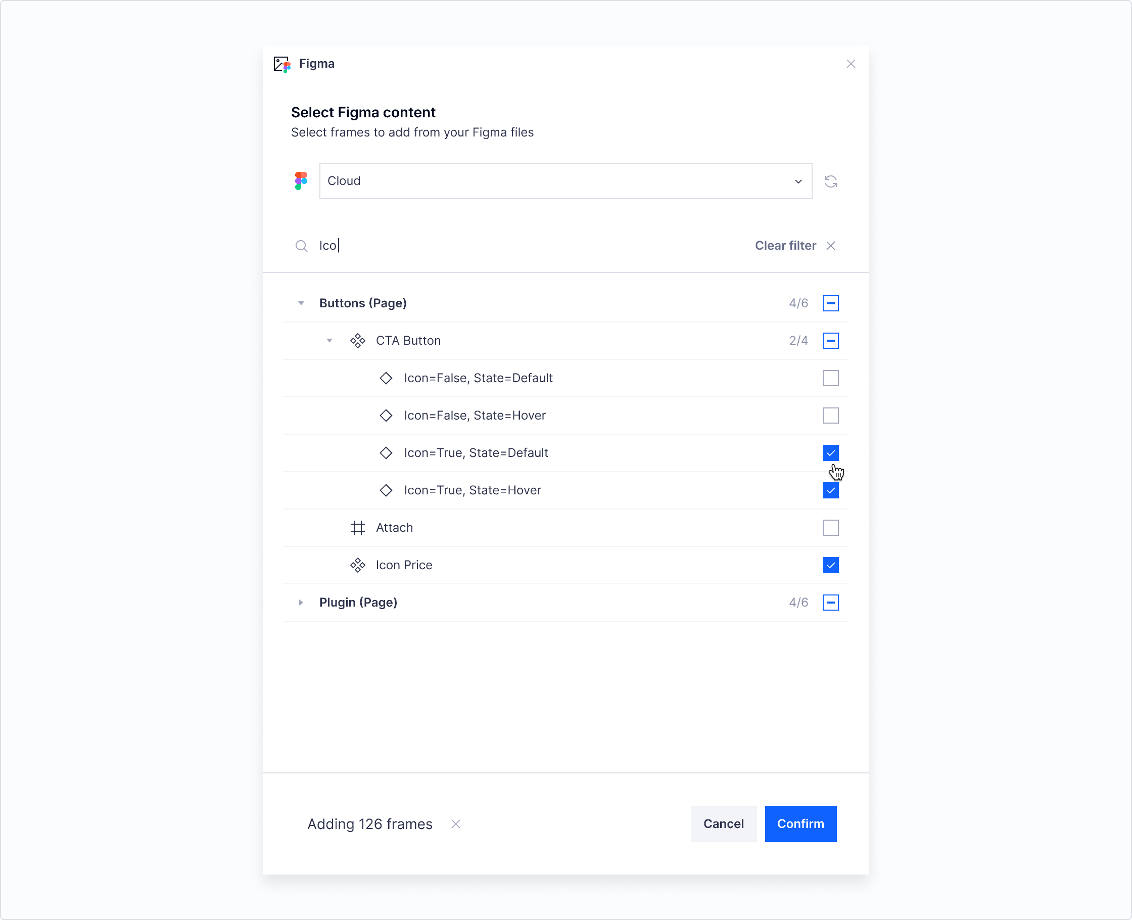 Adding Figma frames