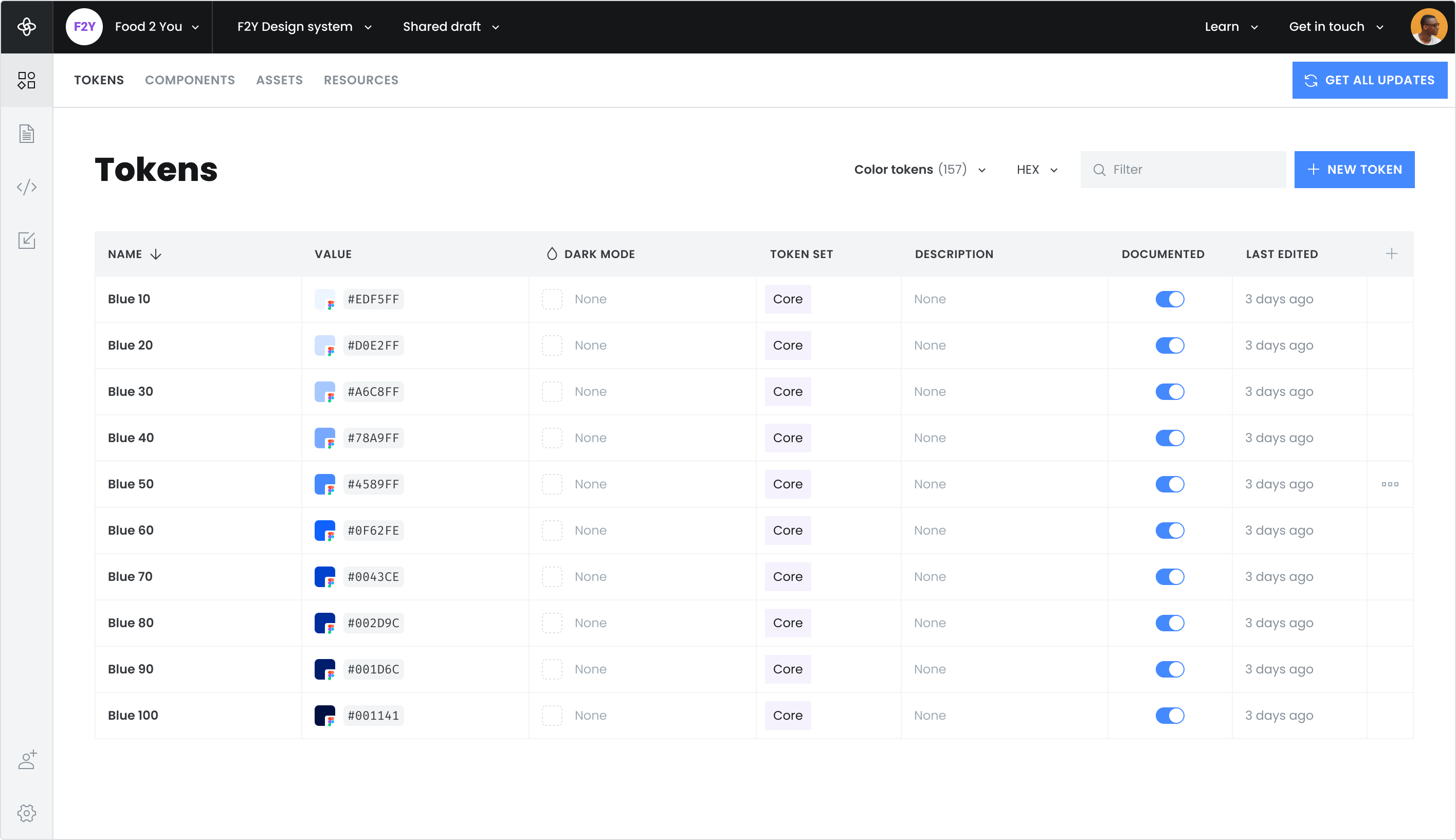 Your design system in Supernova.