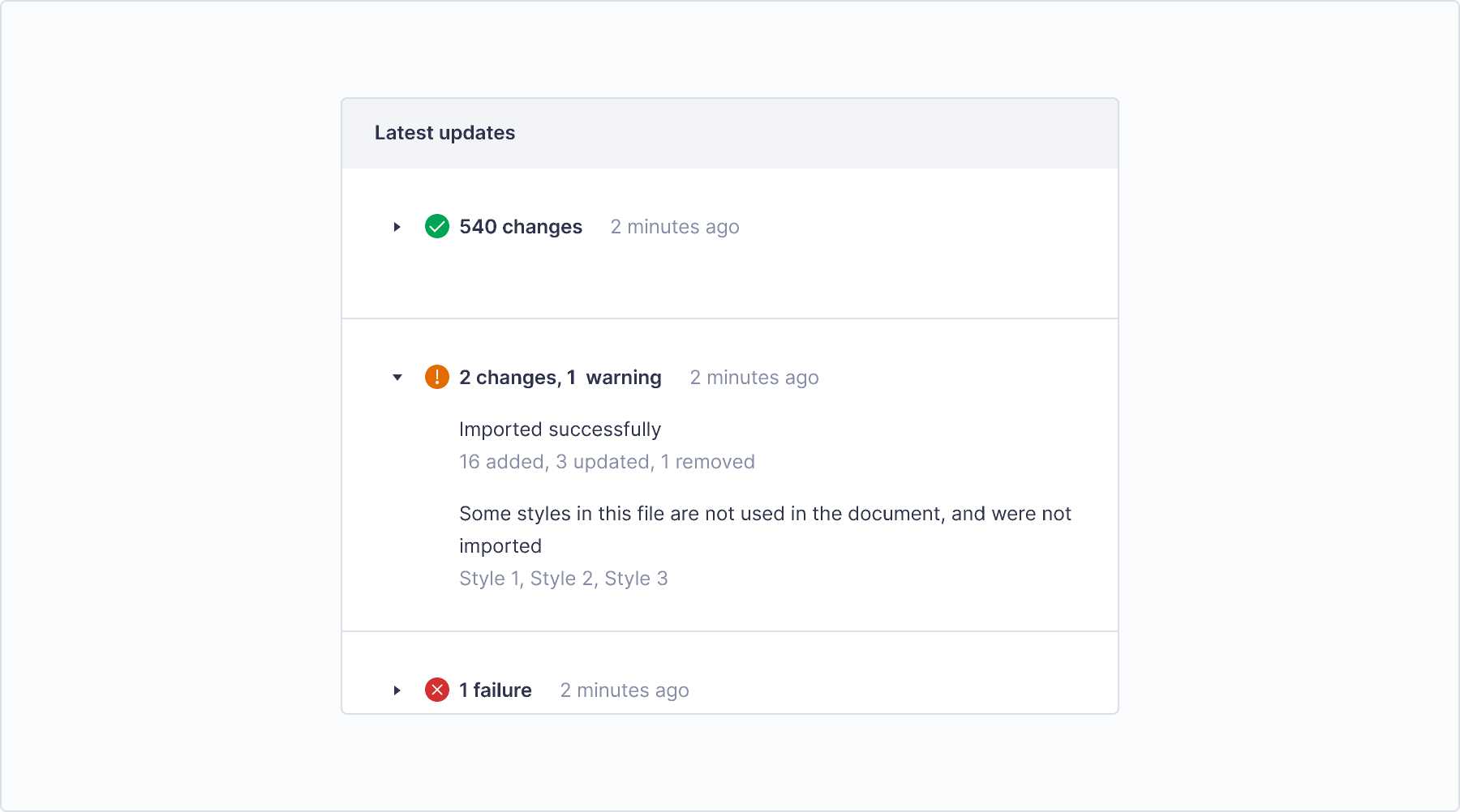 Latest updates