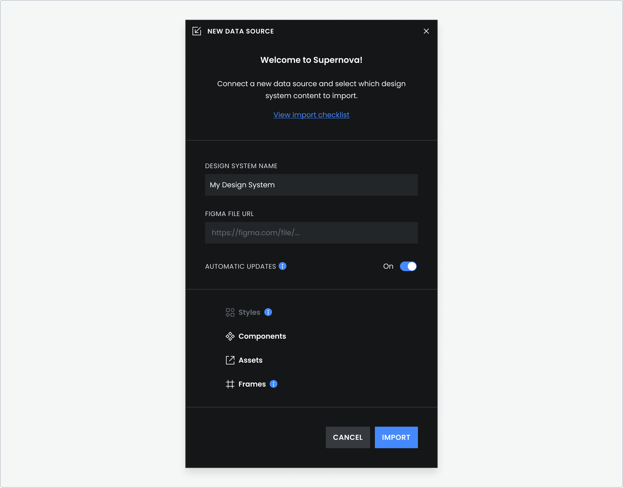 Add your first data source