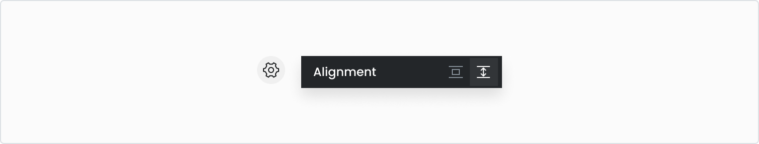 Changing alignment settings.