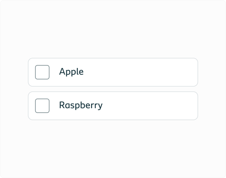 Two answer options without images