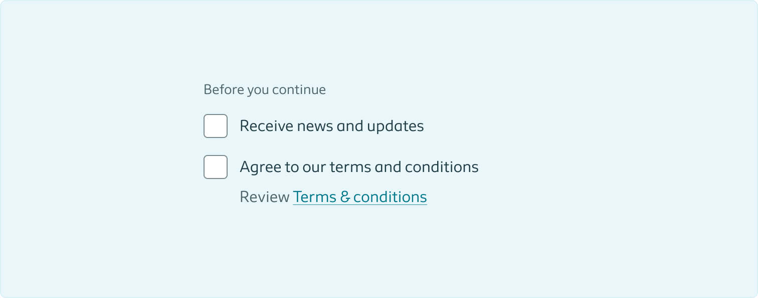 Decorative page cover image showing and example of checkboxes in use