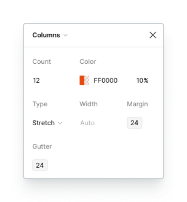 Showing how layout variables are used in grids