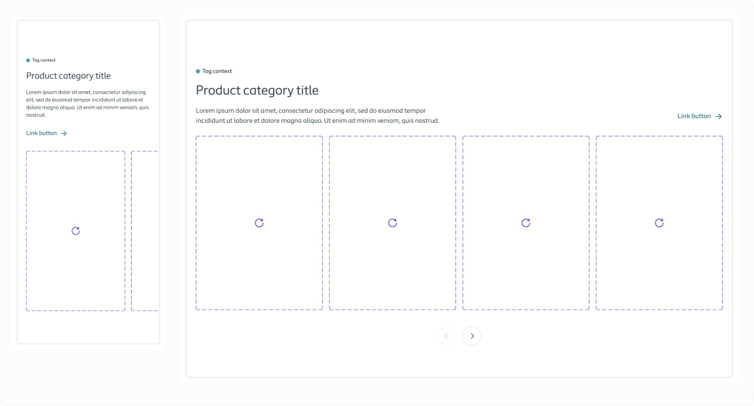 Illustrating layout differences on mobile and desktop.
