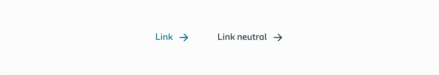 Overview of all link button variations