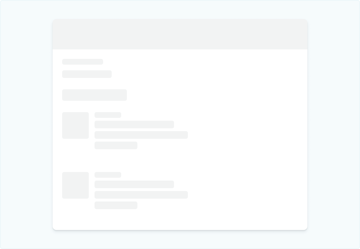 Decorative page cover image showing and example of a skeleton component