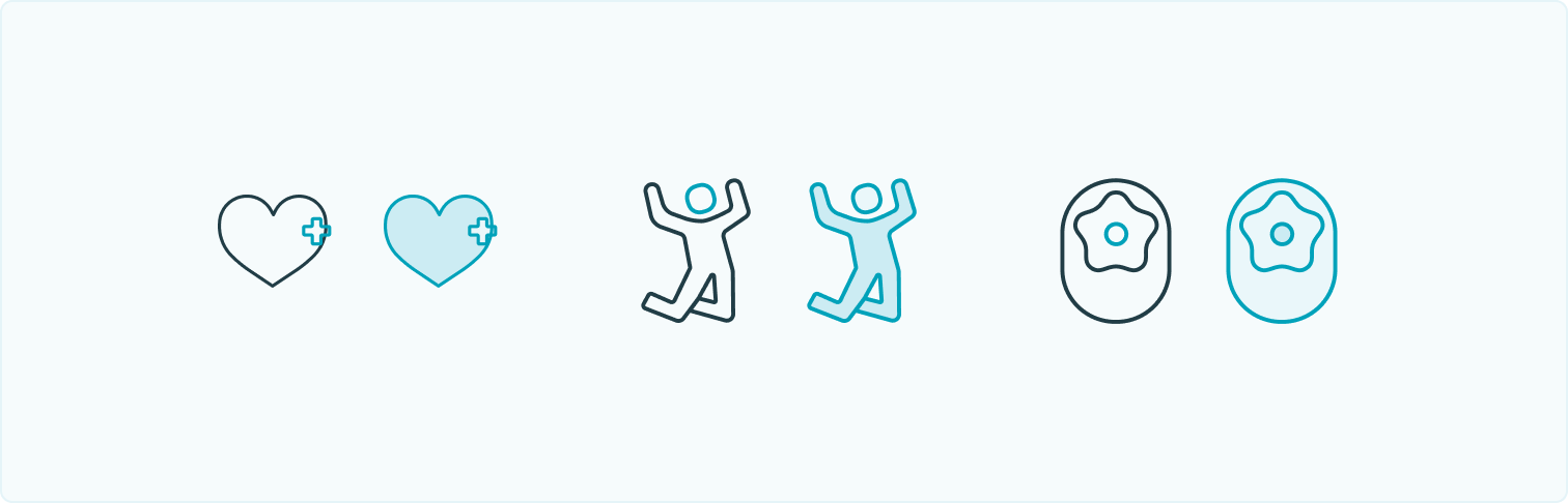 Decorative page cover image showing and example of a few brand icons