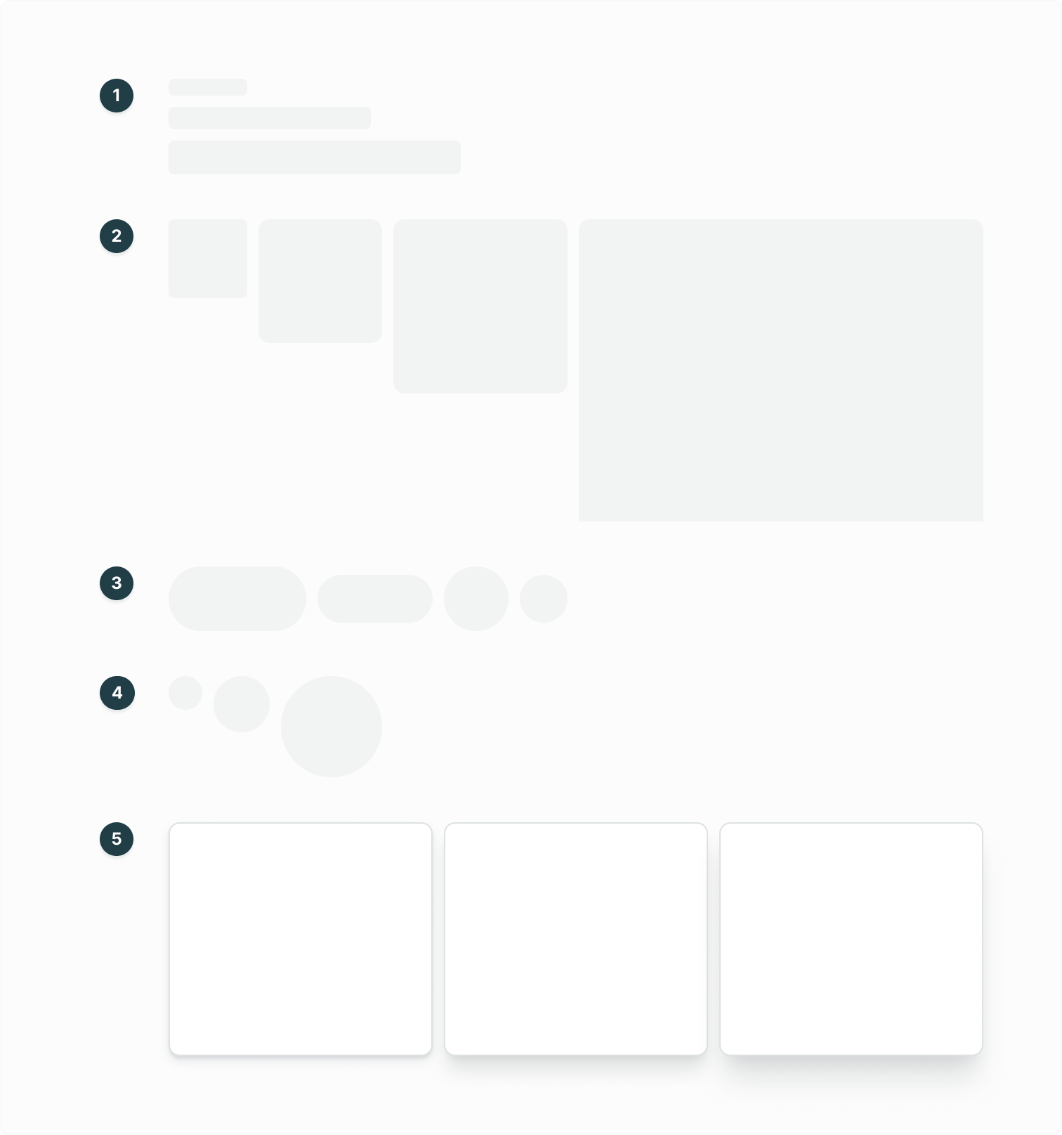 Visualising all individual skeleton blocks in various sizes