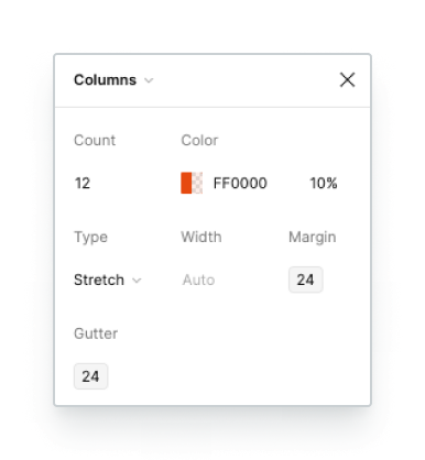 Showing how layout variables are used in grids