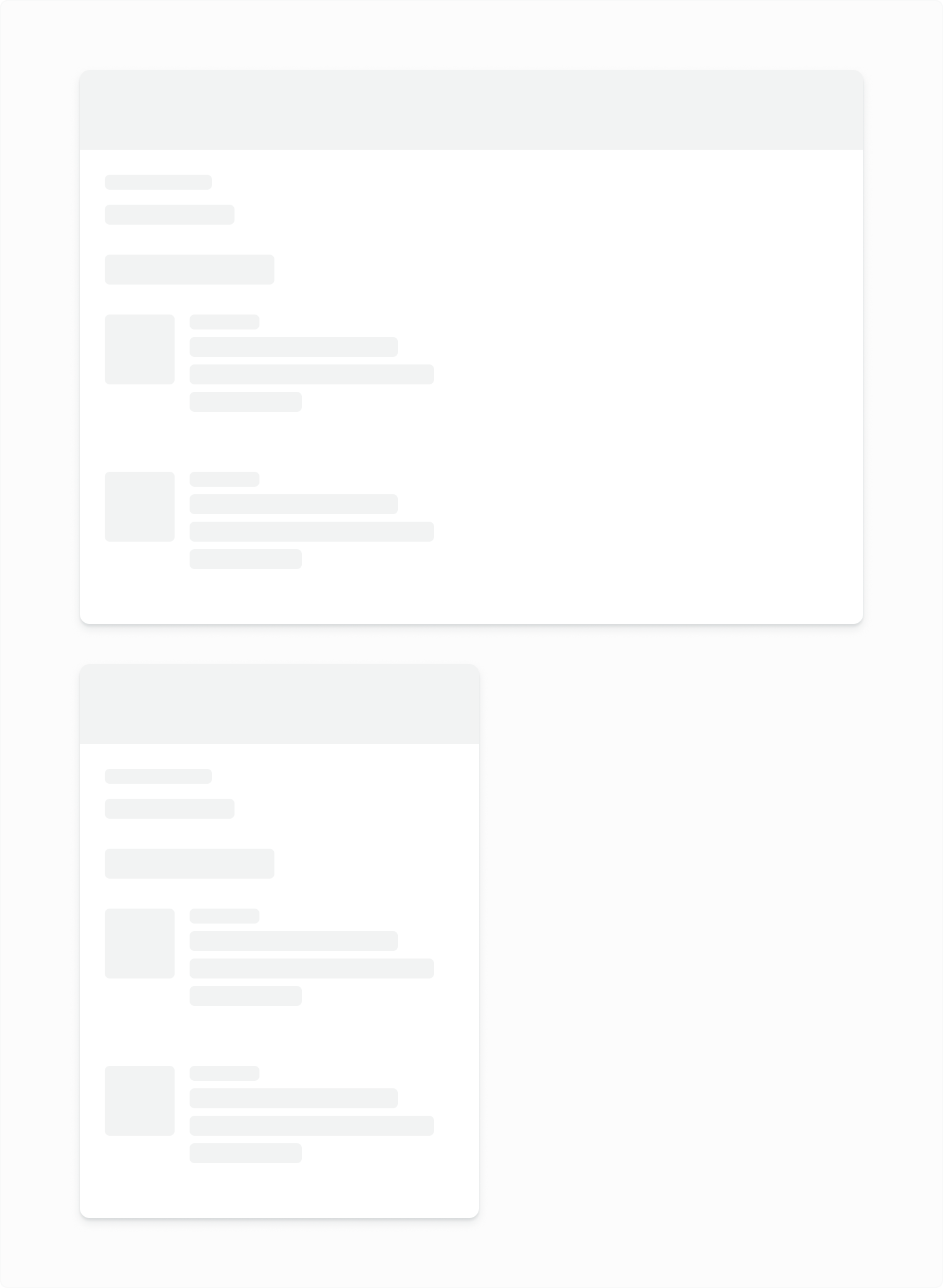 Visualising desktop and mobile sizes of the order status component