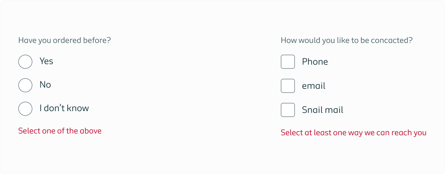 group errors