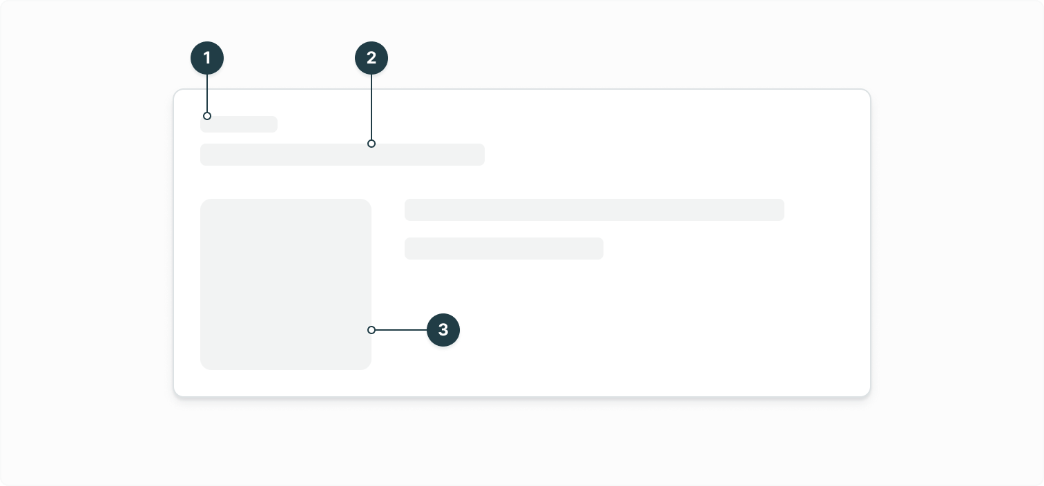 Listing some of the separate elements of the skeleton loader component