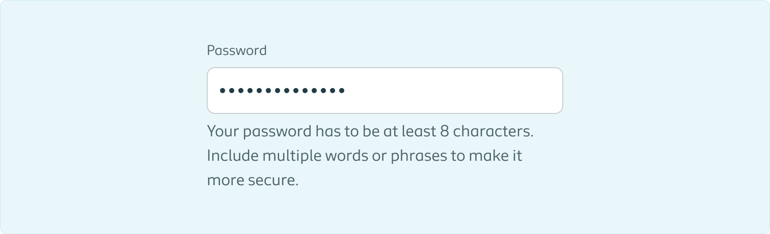 Cover image displaying a mockup of the password field