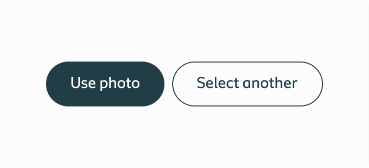 A primary button labeled 