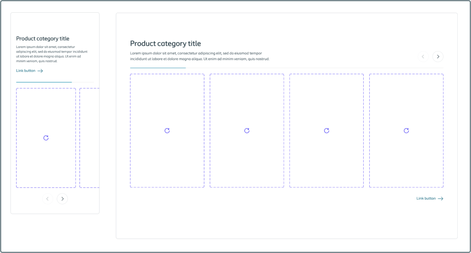 Illustrating layout differences on mobile and desktop.