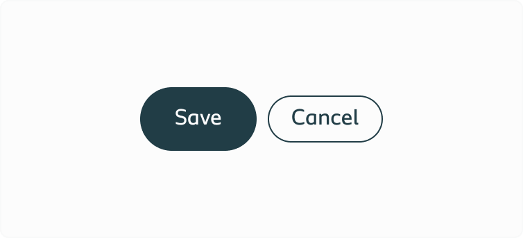 A pair of buttons mismatched in size