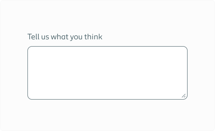 Text area with a label