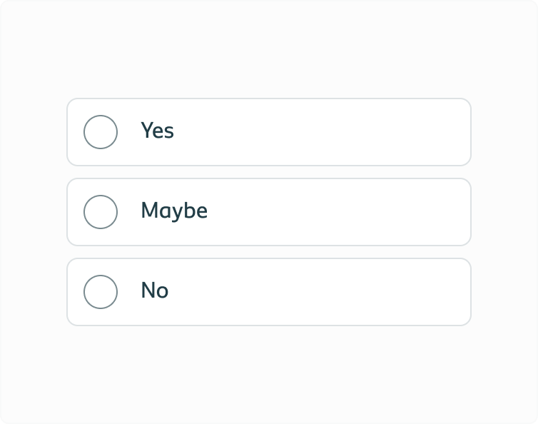 List of answers of the same type