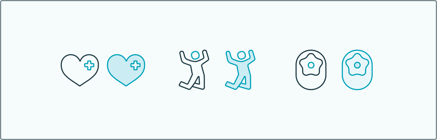 Decorative page cover image showing and example of a few brand icons