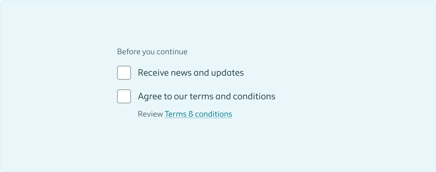 Decorative page cover image showing and example of checkboxes in use