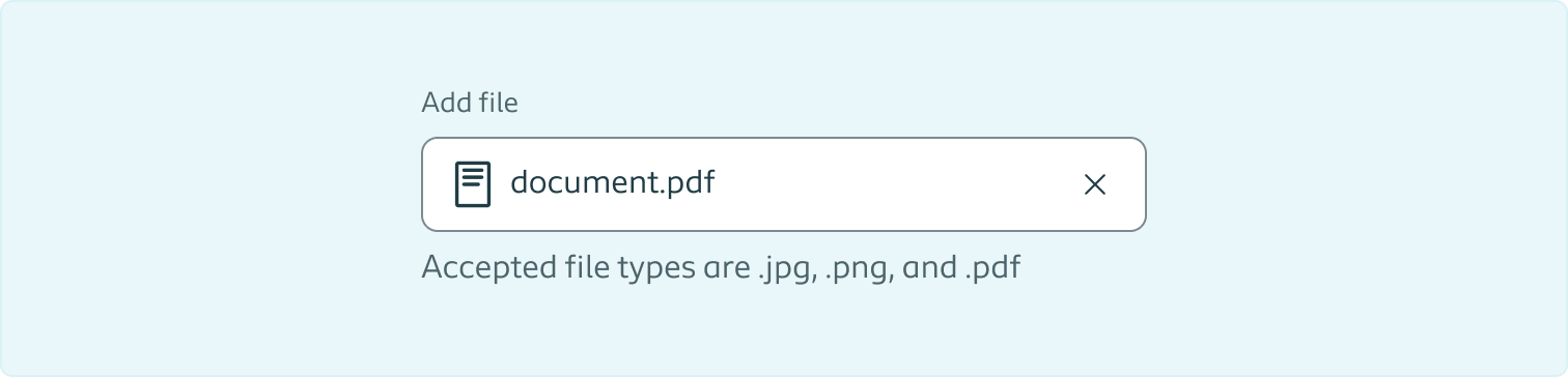 Decorative page cover showing and example of the file input in use