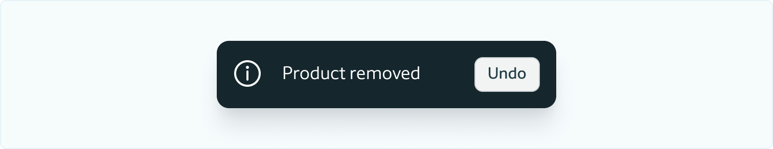 Decorative page cover image showing and example of a toast component