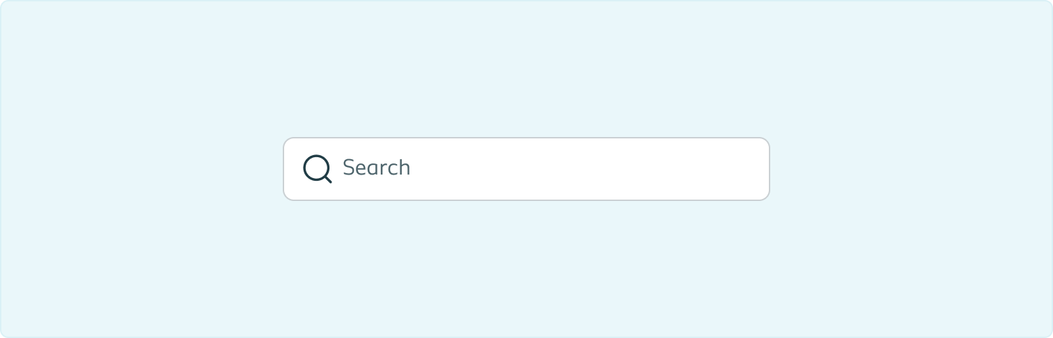 Decorative page cover image showing an example of the search field
