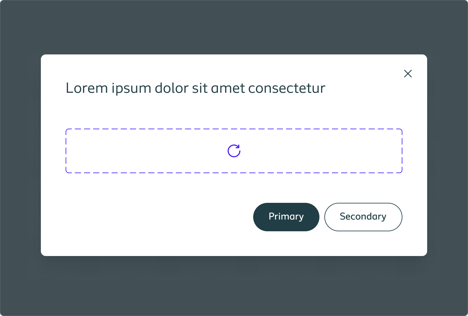 Example of a default dialog