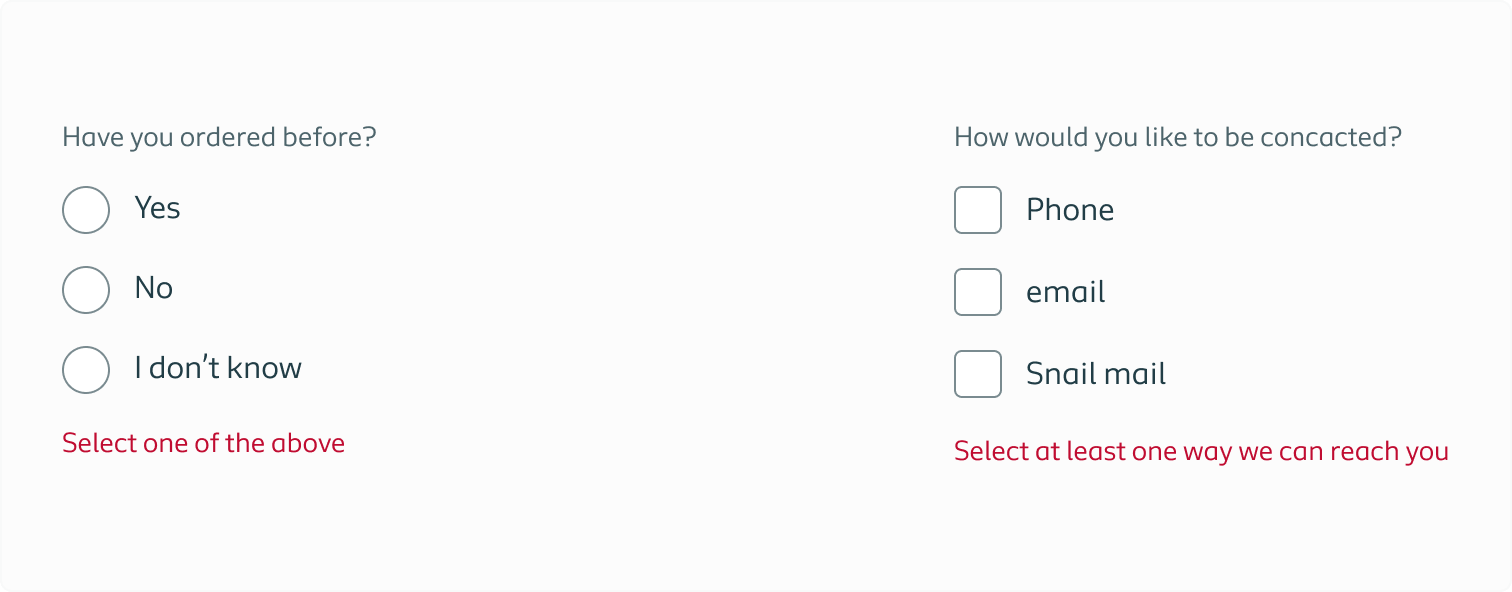 group errors