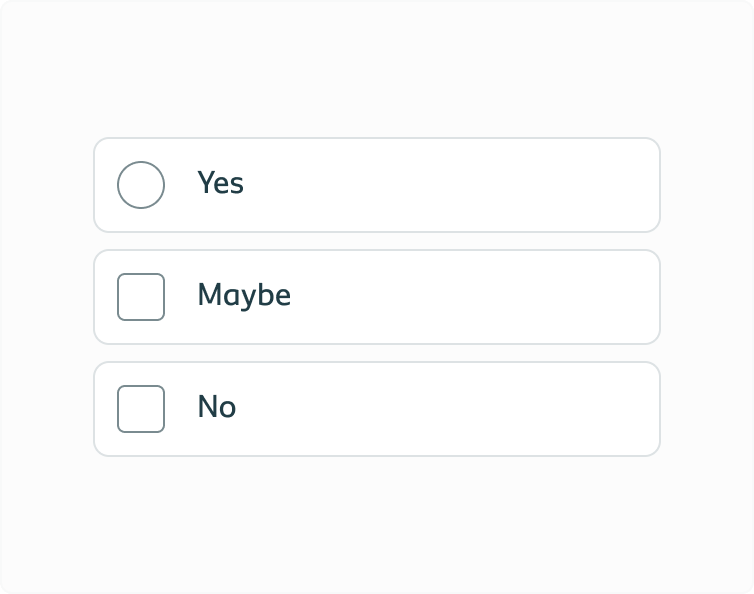 List of answers of the mixed types