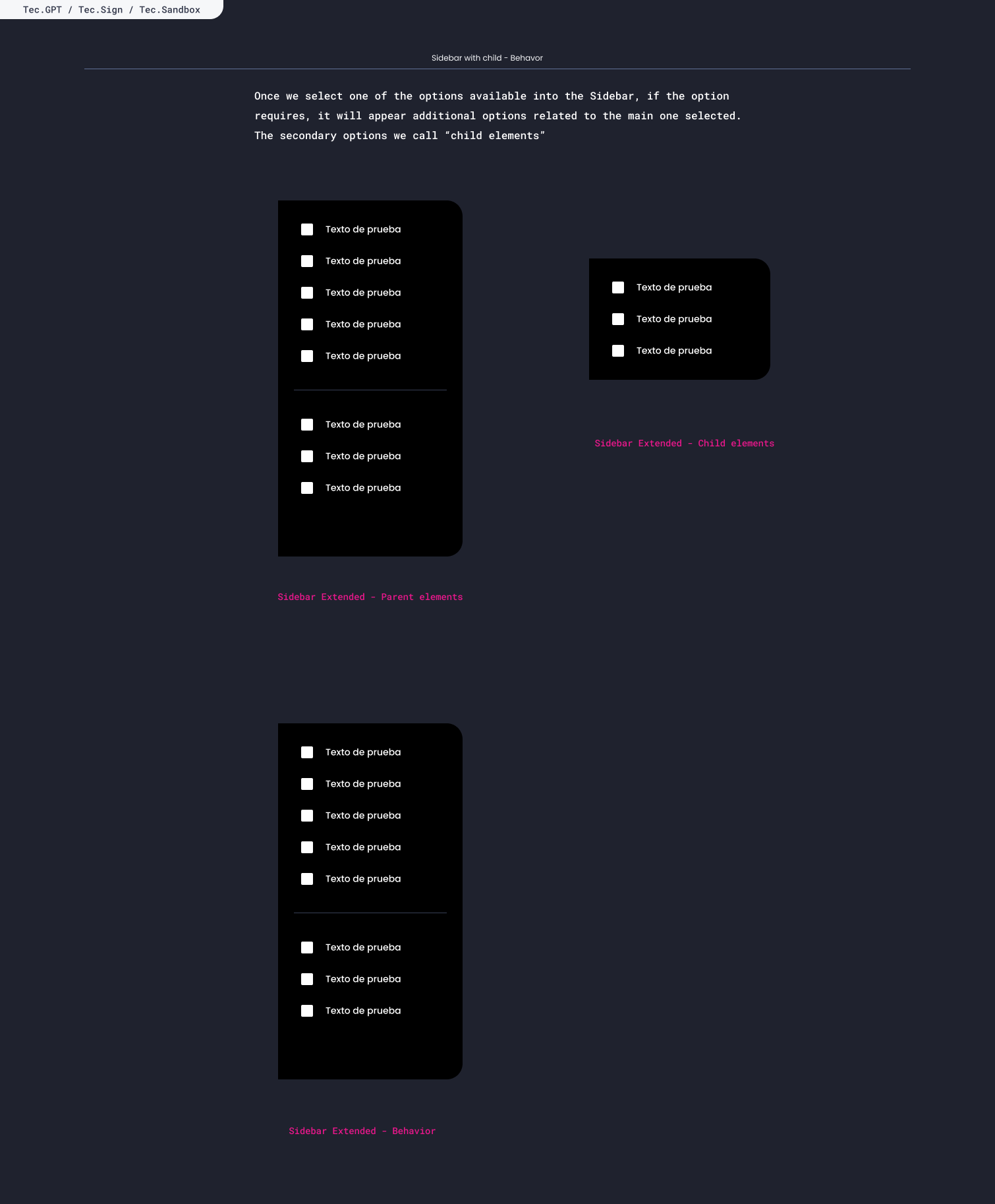 Descripción general | Sidebar | Made with Supernova