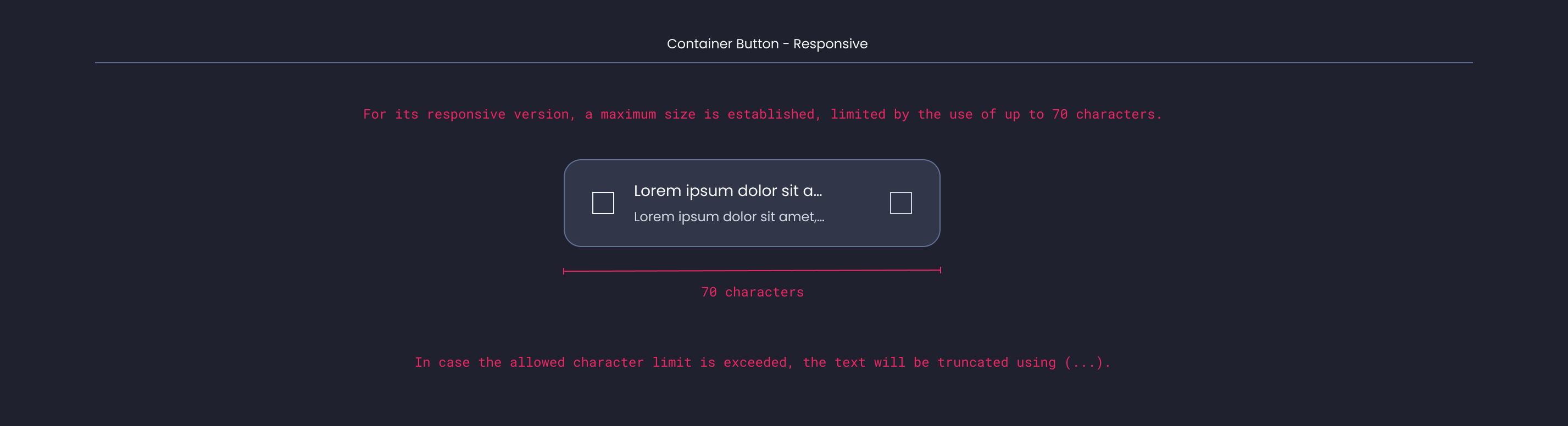 Descripción general | Container button | Made with Supernova