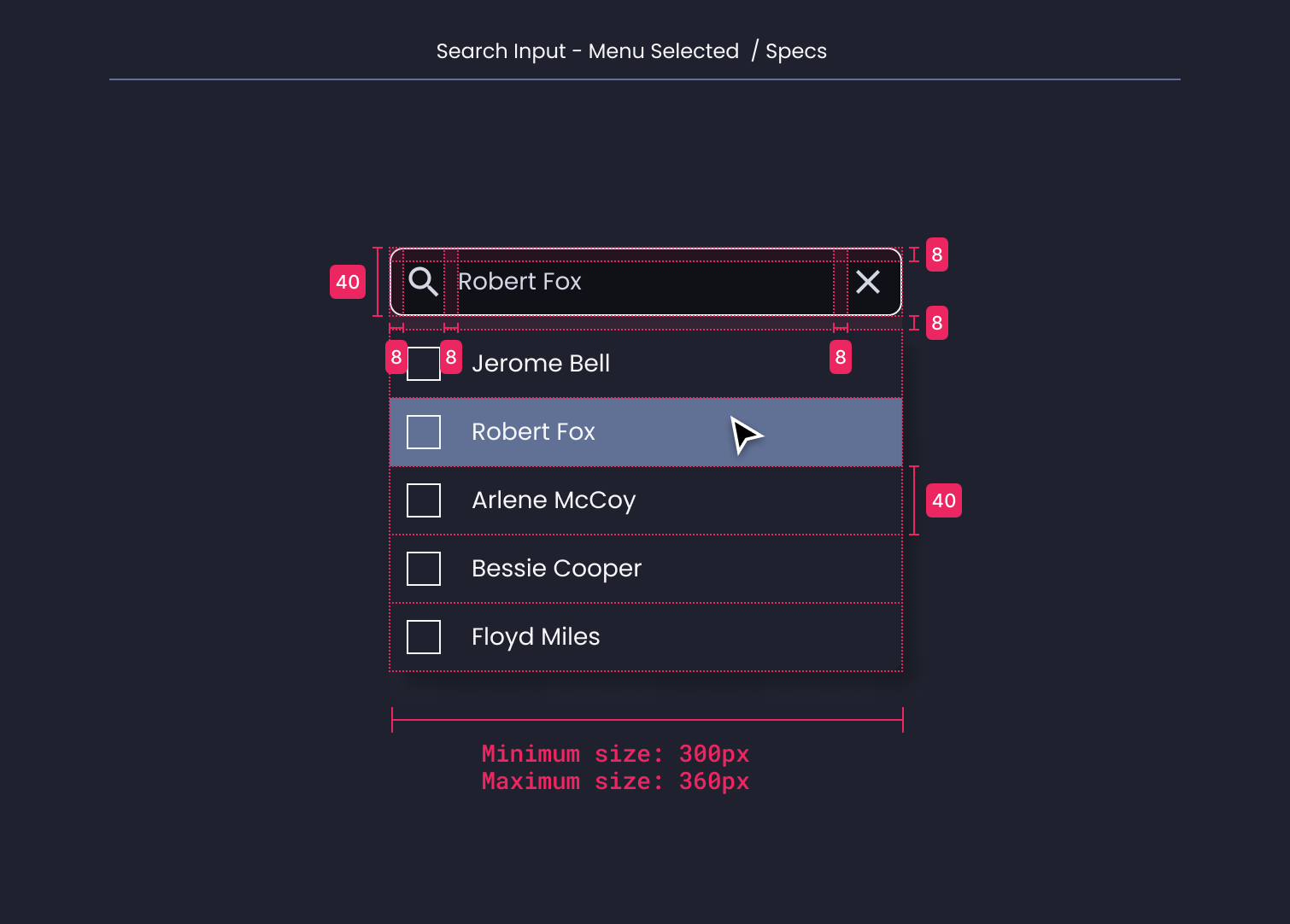 Descripción general | Search | Made with Supernova