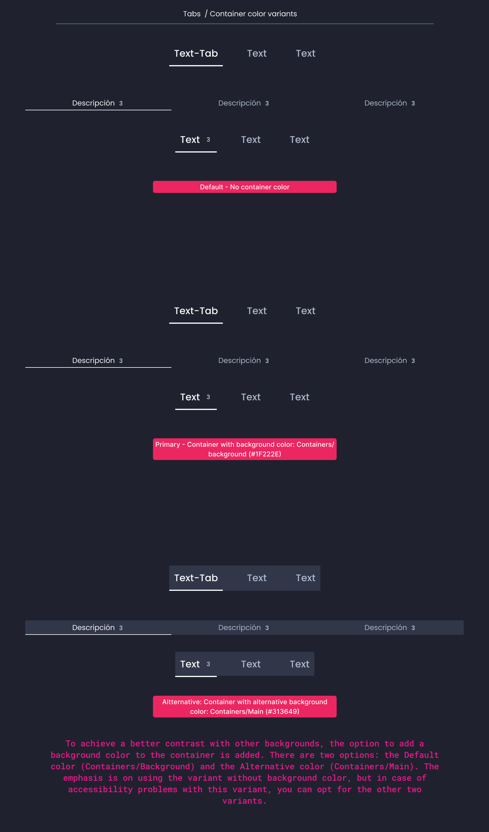 Descripción general | Tab | Made with Supernova