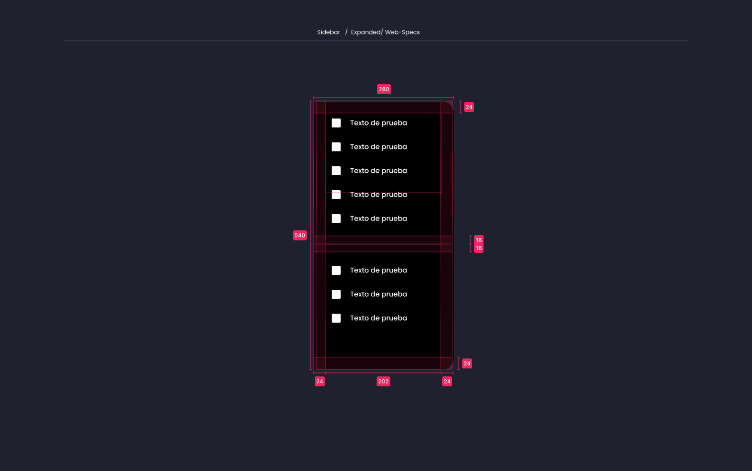 Descripción general | Sidebar | Made with Supernova