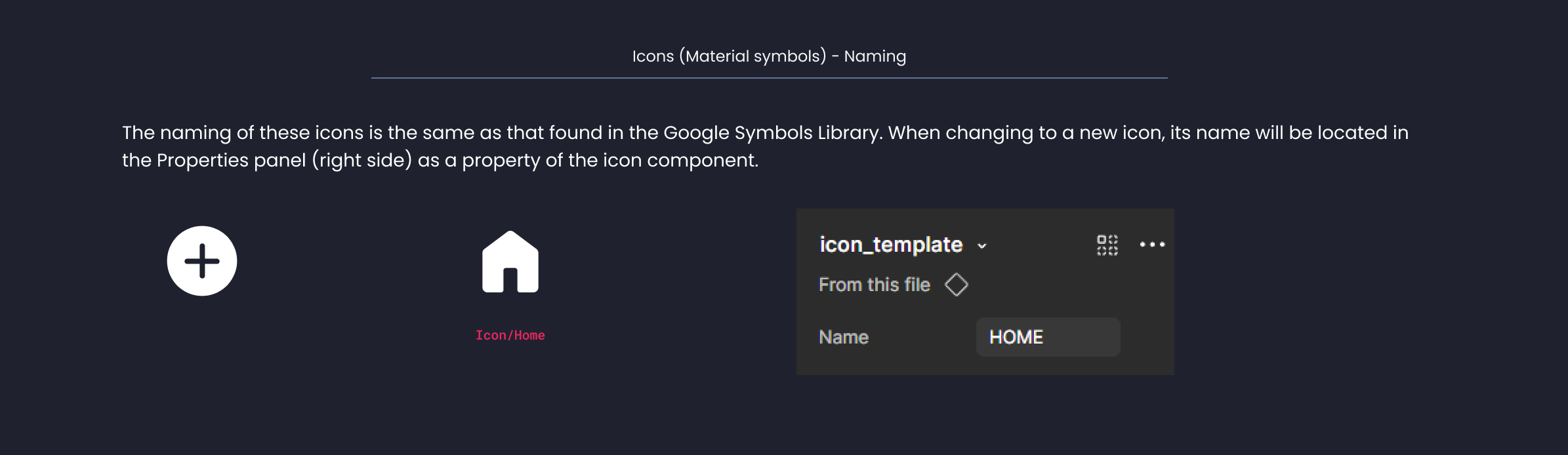 Descripción general | Icon | Made with Supernova