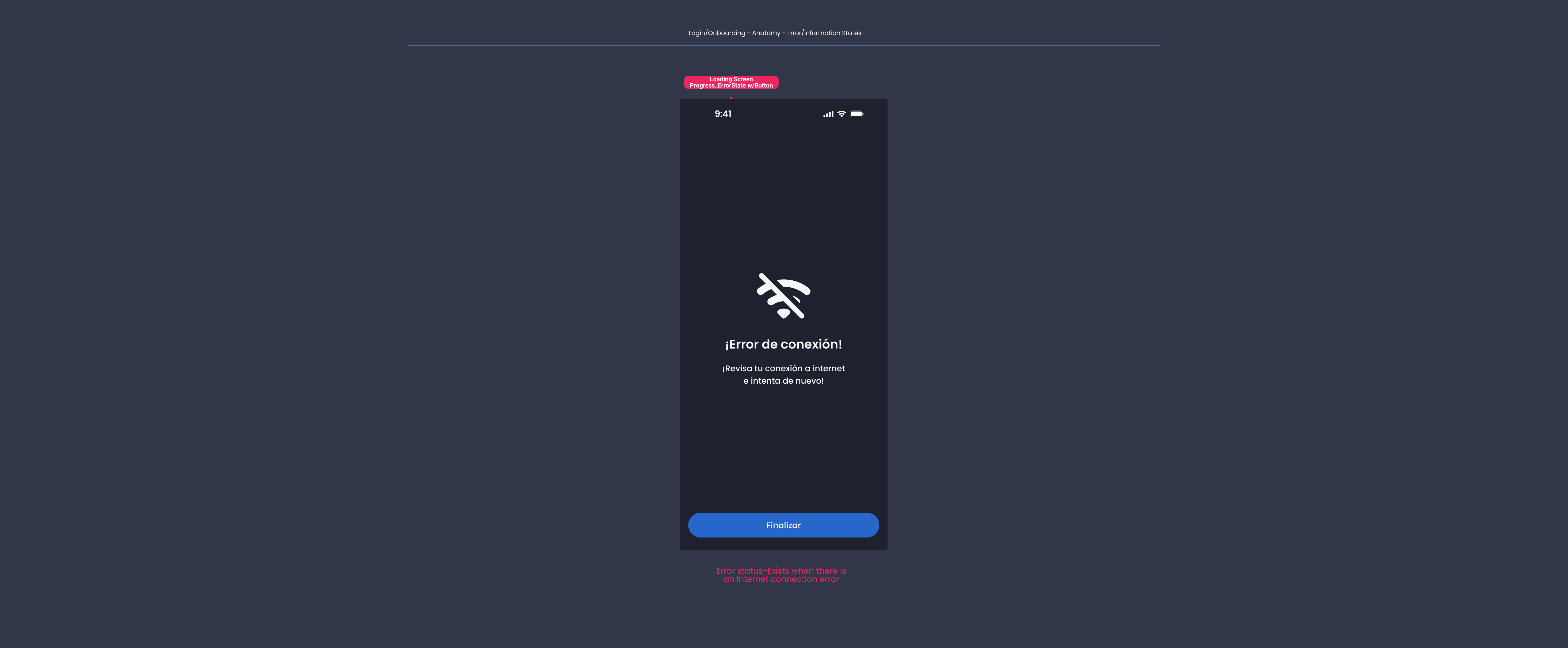 Descripción general | Login onboarding mobile | Made with Supernova