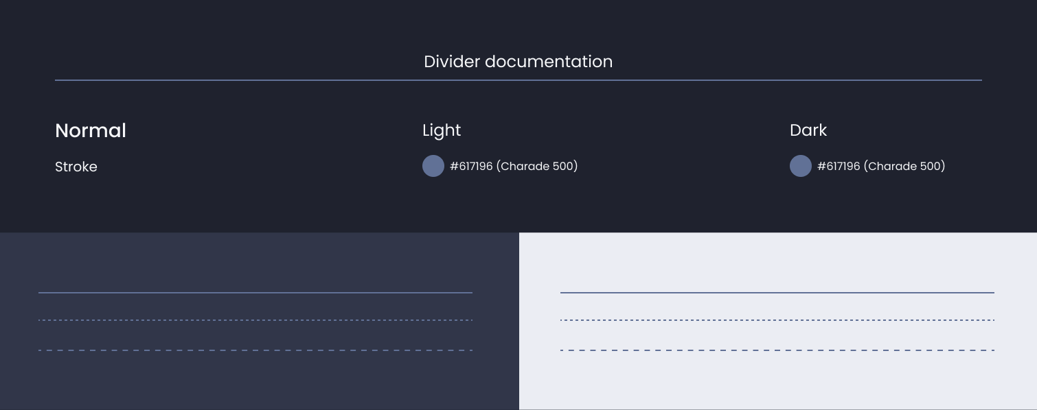 Descripción general | Divider | Made with Supernova