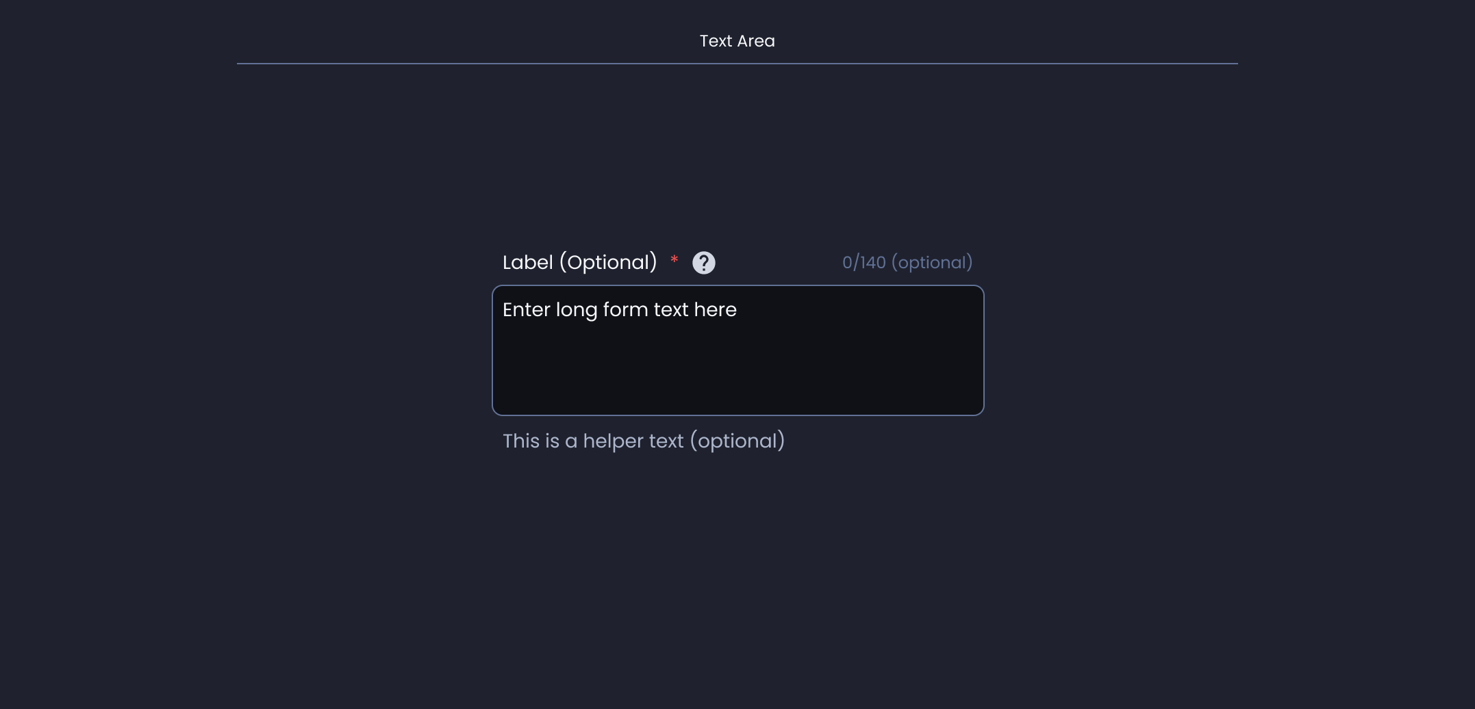 Descripción general | Text input | Made with Supernova