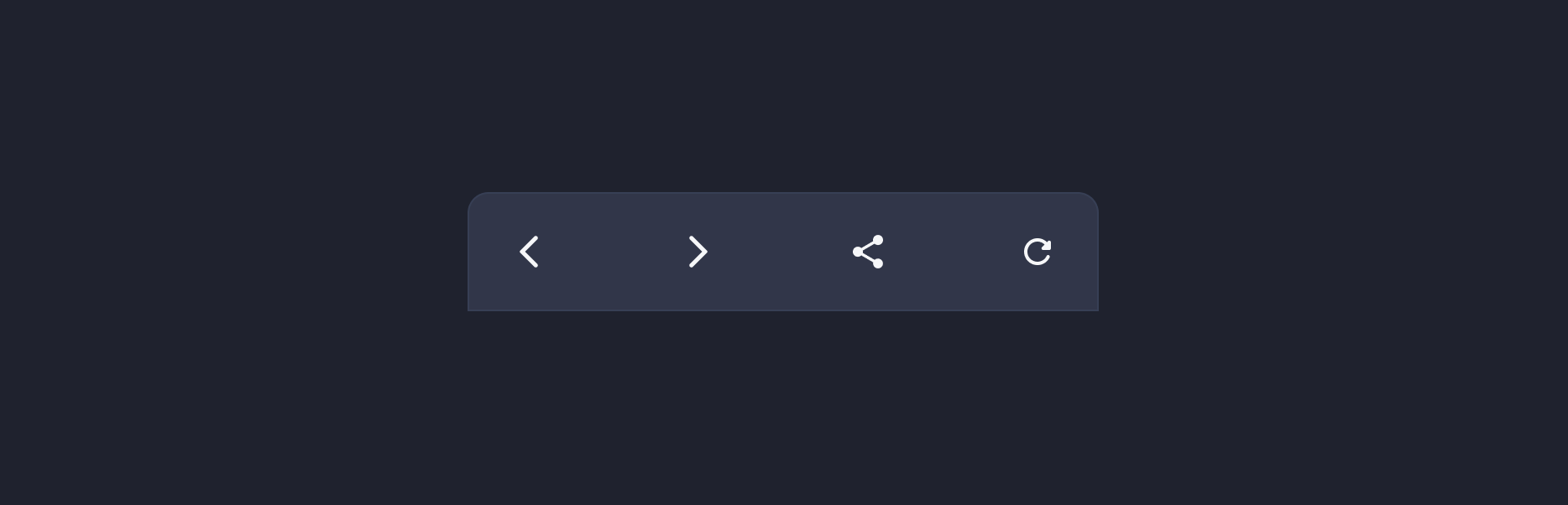 Descripción general | Bottom navigation bar | Made with Supernova