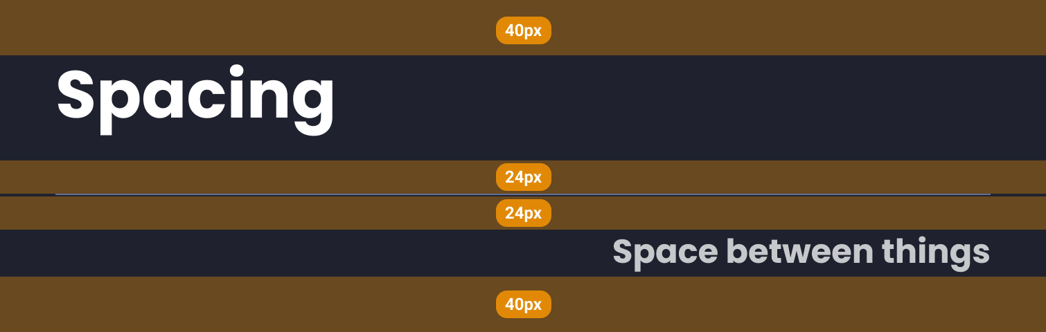 Descripción general | Spacing | Made with Supernova
