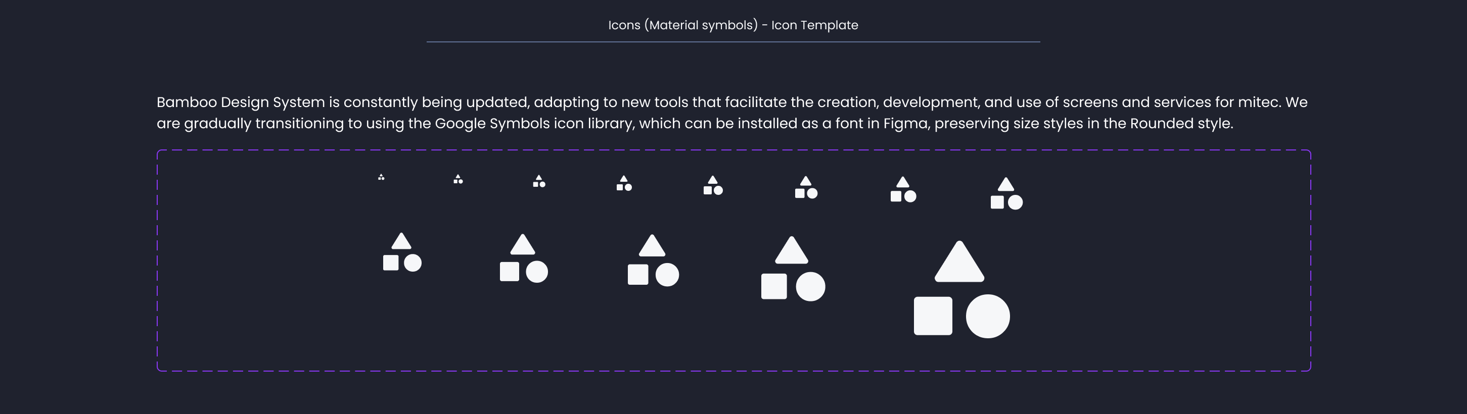 Descripción general | Icon | Made with Supernova