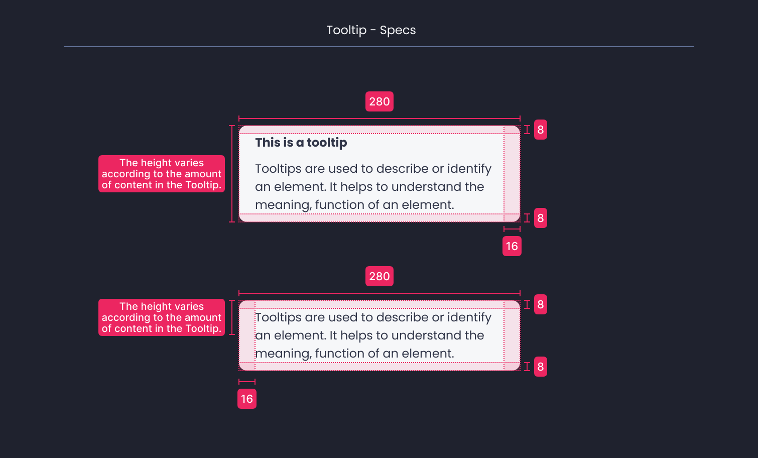 Descripción general | Tooltip | Made with Supernova