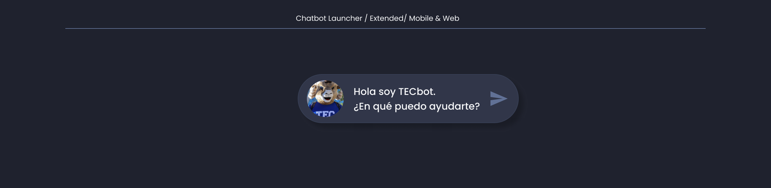 Chat Launcher | TECbot | Made with Supernova