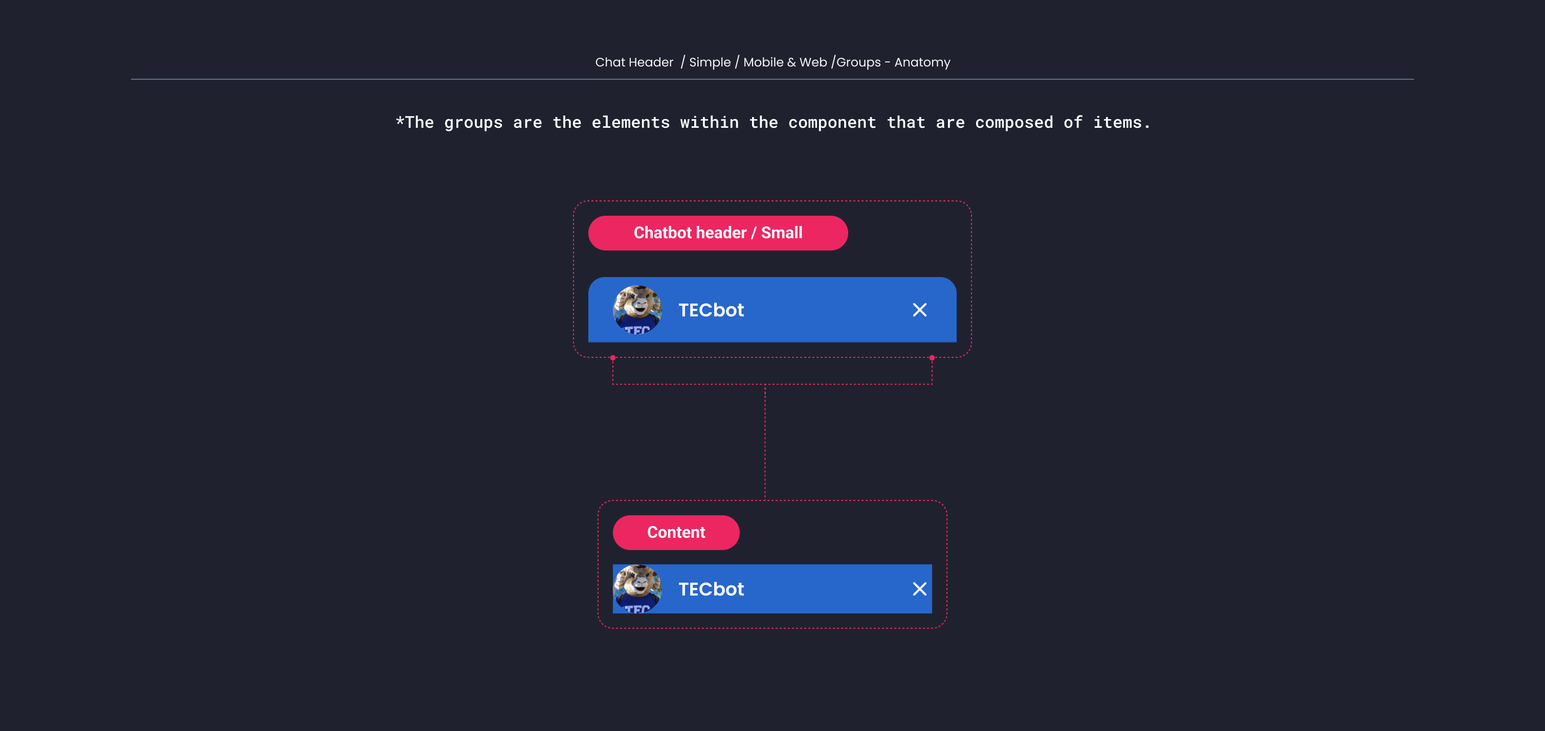 Chat Header | TECbot | Made with Supernova